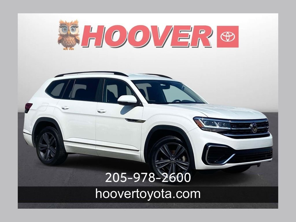 Used 2021 White Volkswagen 3.6L V6 SE w/Technology R-Line image 1