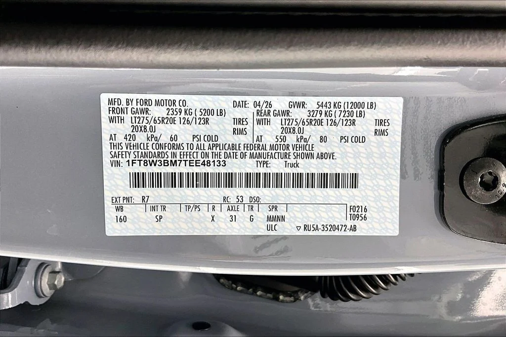 New 2026 Glacier Gray Metallic Tri-Coat Ford F-350® King Ranch® image 8
