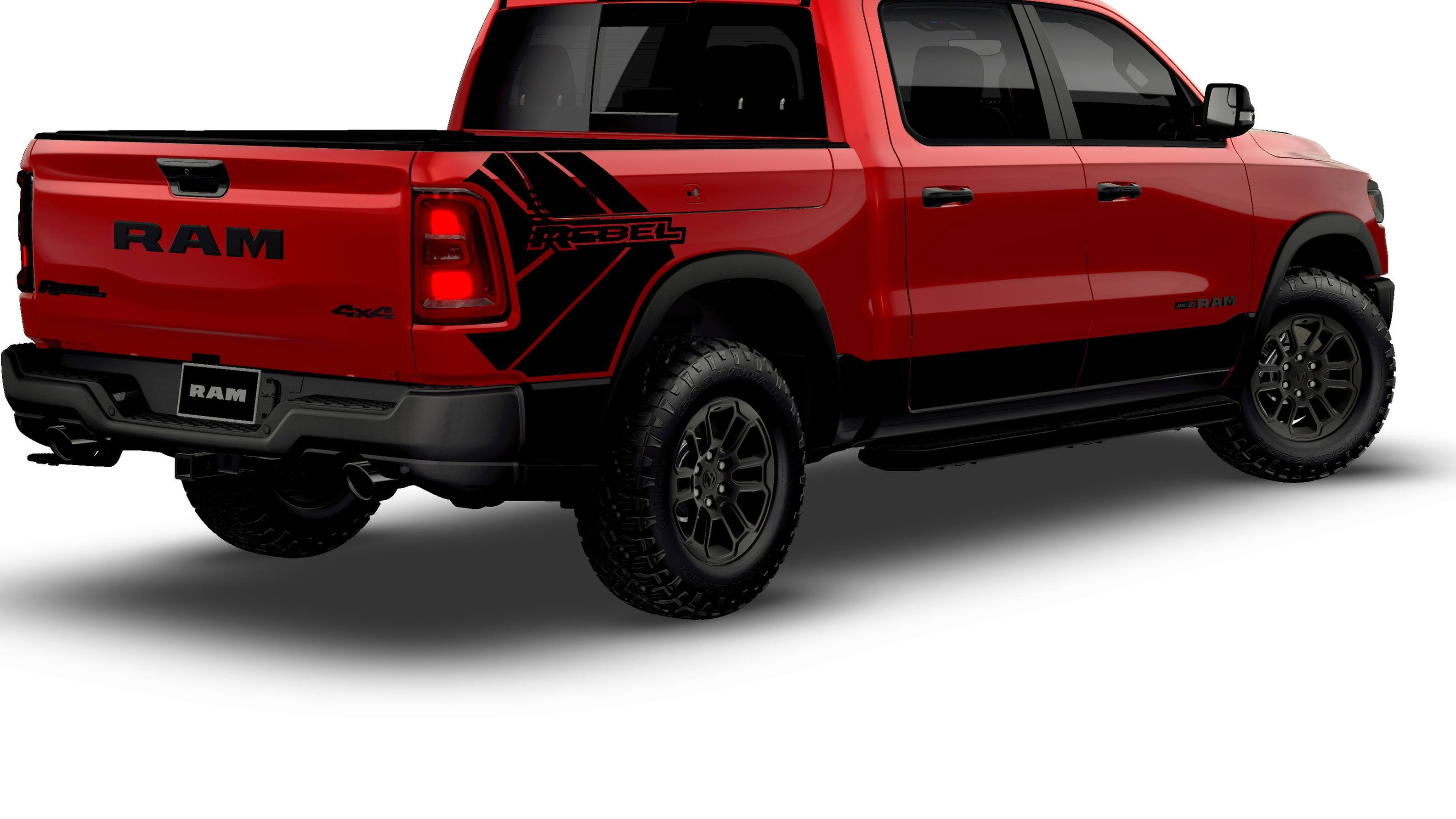 New 2026 Molten Red Pearl-Coat Exterior Paint RAM REBEL image 14