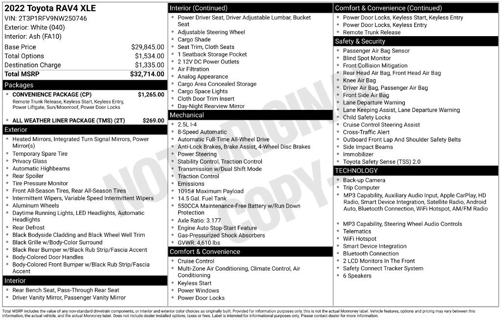 Certified Used 2022 White Toyota XLE image 27