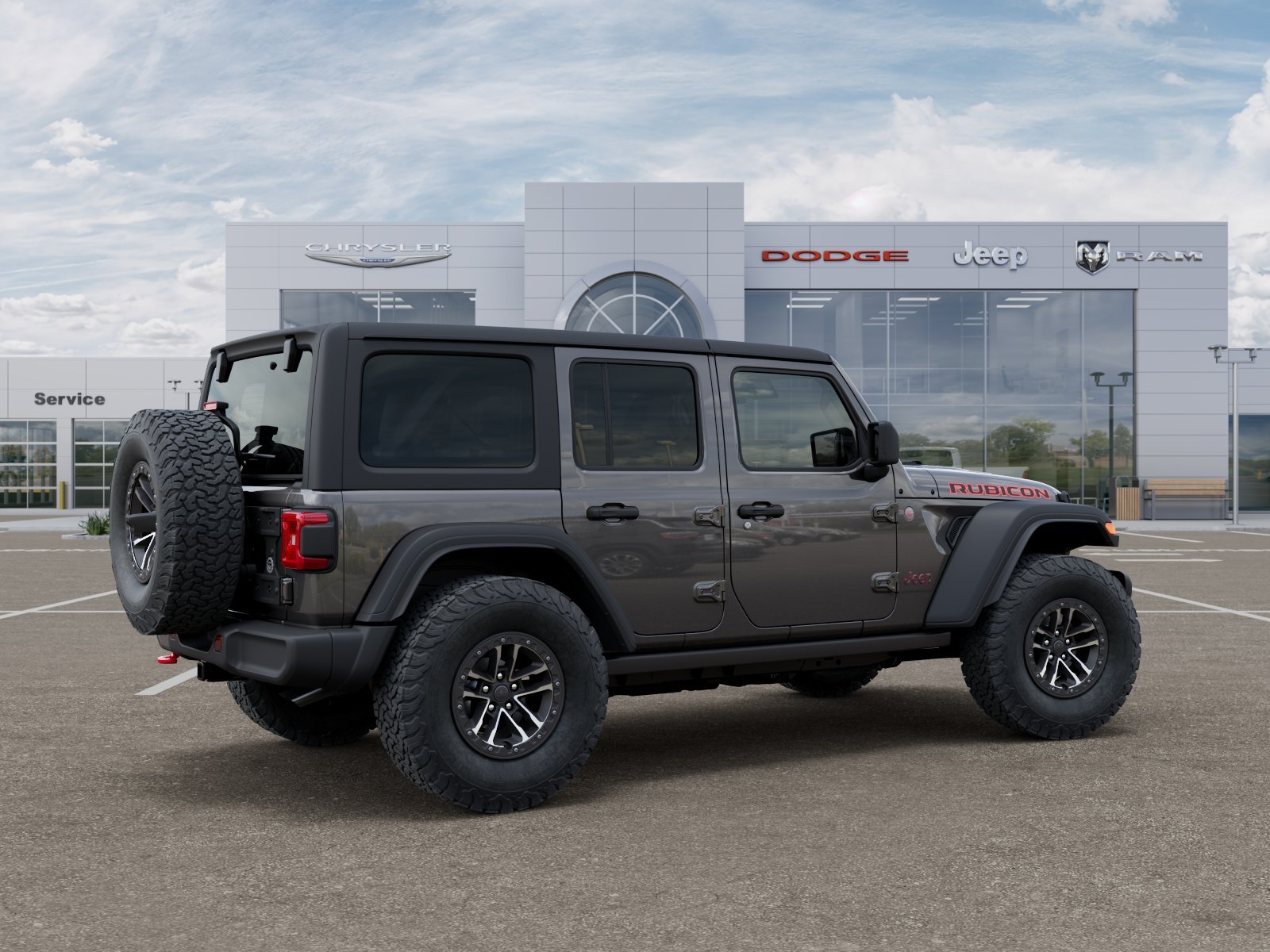 New 2026 Granite Crystal Metallic Clear-Coat Exterior Paint Jeep Rubicon image 19