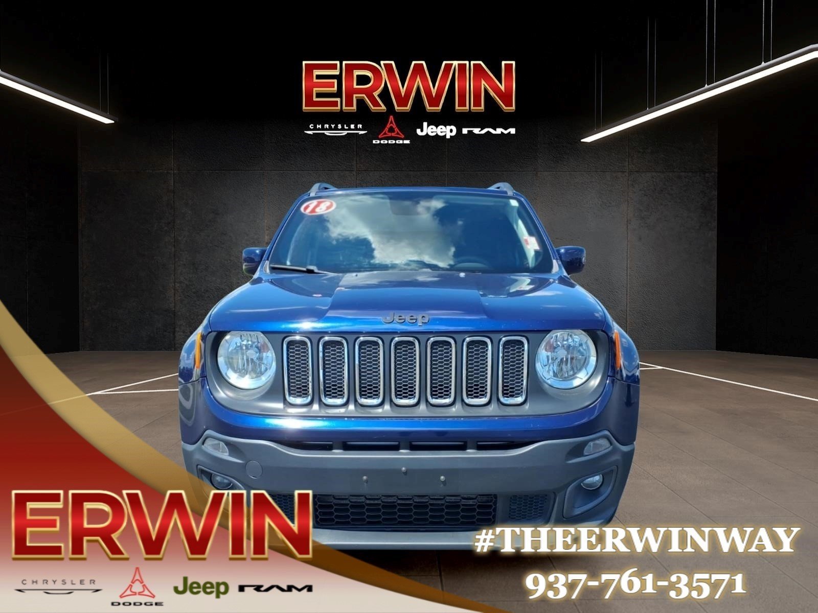 Used 2018 Jeep Renegade Latitude with VIN ZACCJBBB5JPJ04948 for sale in Troy, OH