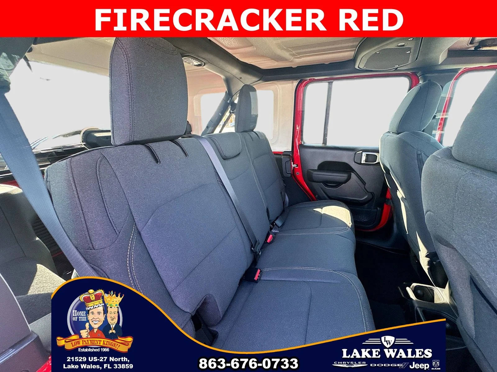 New 2026 Firecracker Red Clear-Coat Exterior Paint Jeep Sport image 24