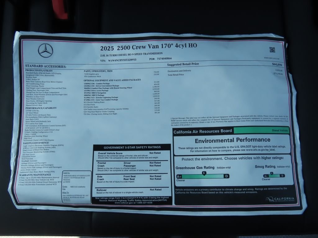 2025 Mercedes-Benz Sprinter Crew Van Base - Photo 9