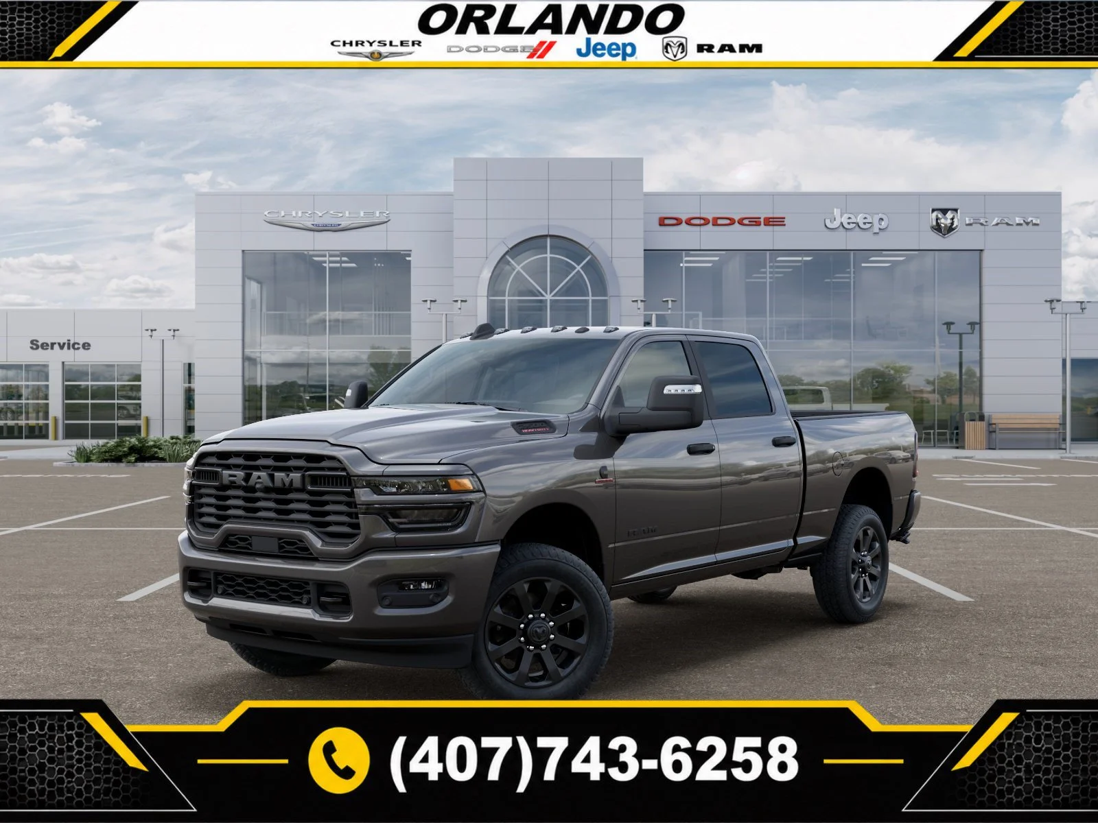 New 2026 Granite Crystal Metallic Clearcoat RAM Big Horn image 1