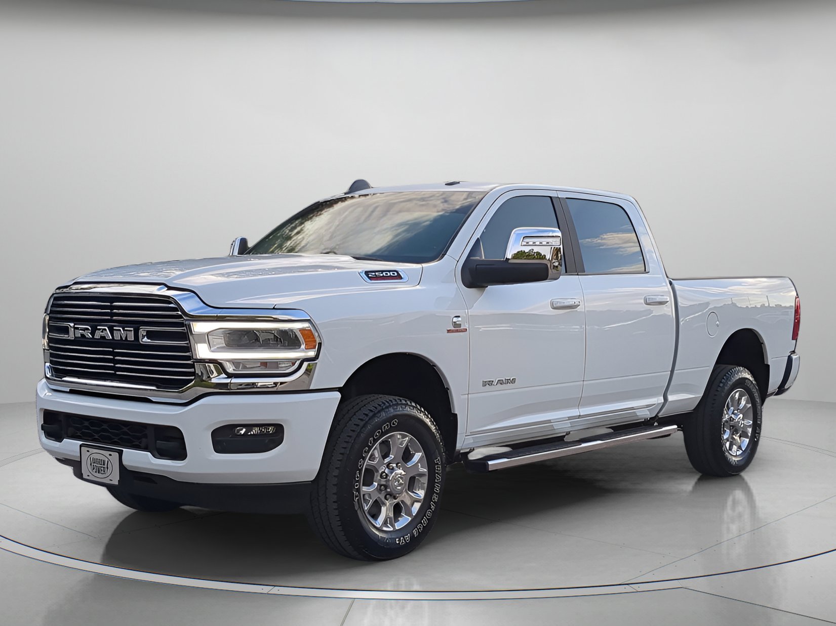 Certified Used 2024 Bright White Clearcoat Ram Laramie Crew Cab Pickup image 1