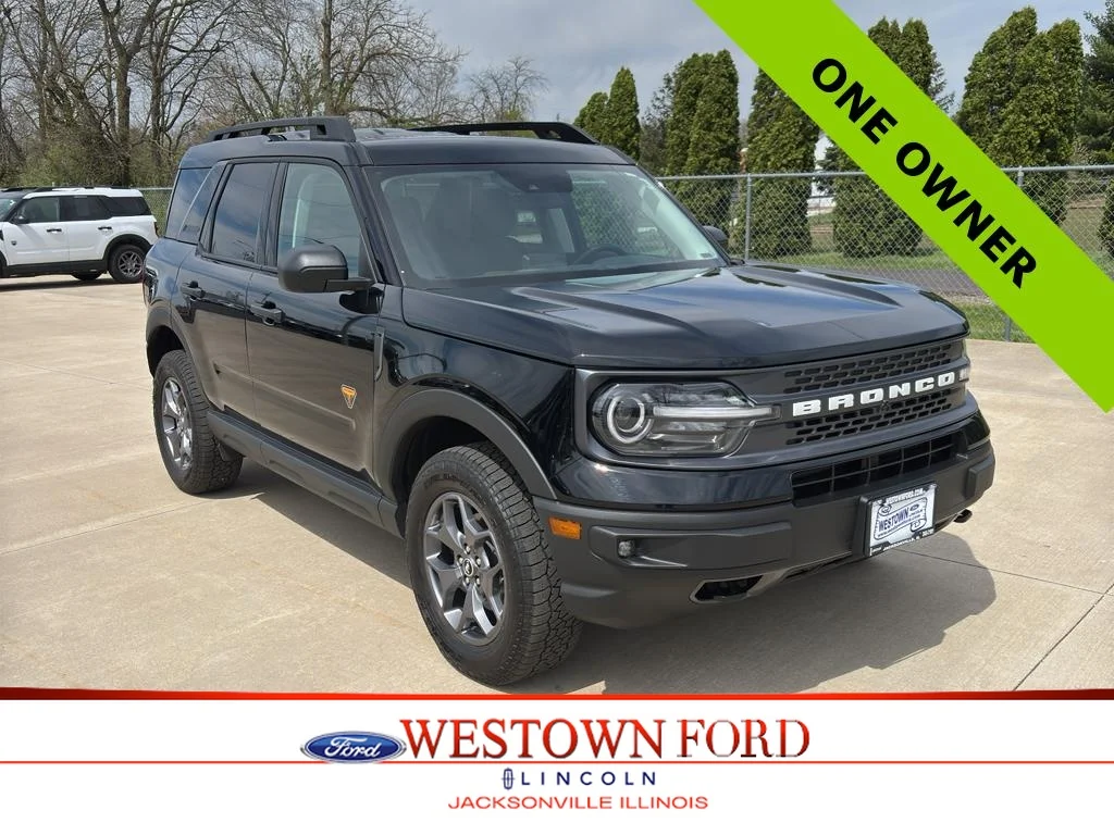 Used 2023 Shadow Black Ford Badlands image 1