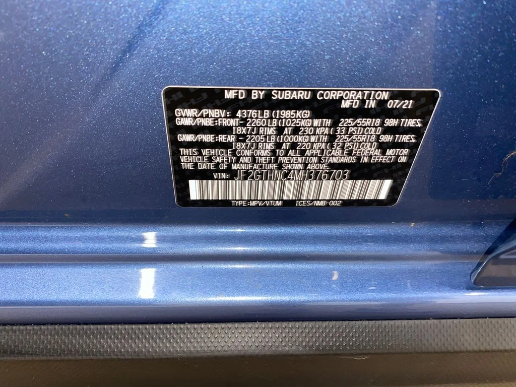 Certified Used 2021 Blue Subaru Limited image 28