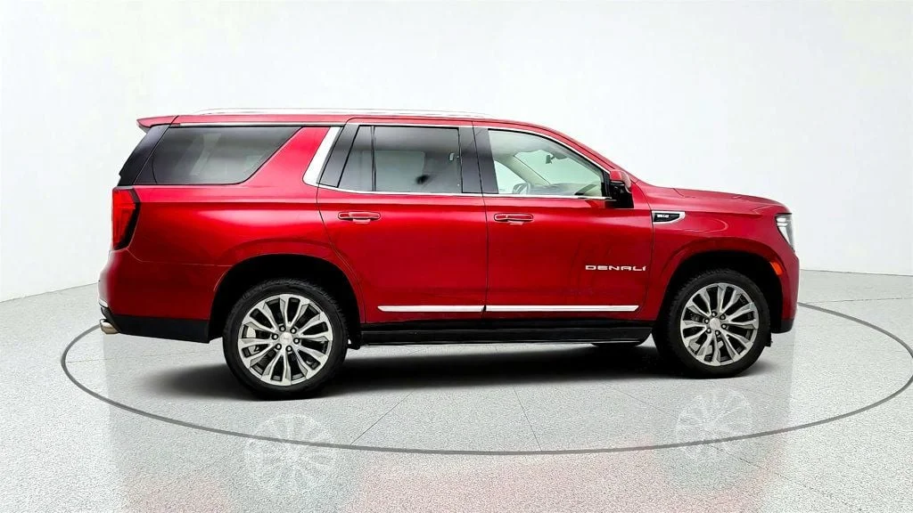 Used 2021 Cayenne Red Tintcoat GMC 4WD 4dr Denali w/ Rear Seat Media, 22