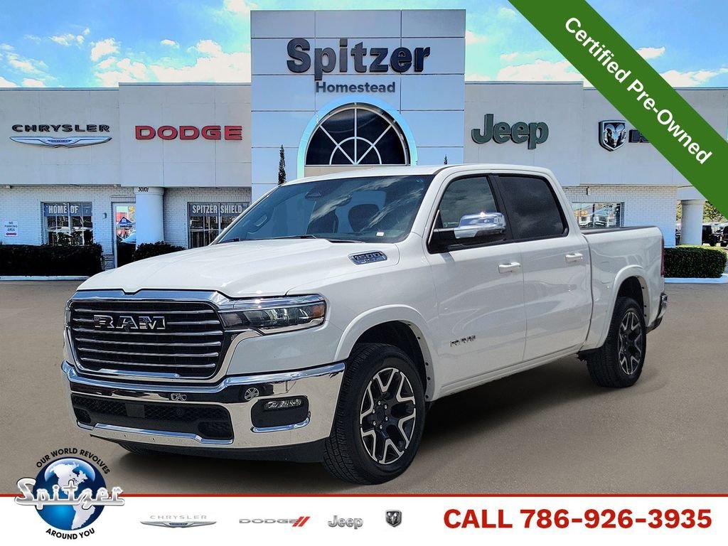 Certified Used 2025 White Ram Laramie image 1