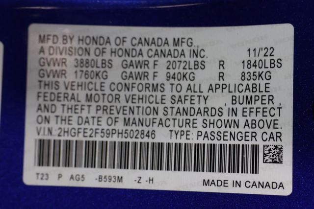 Used 2023 Blue Honda Sport image 28