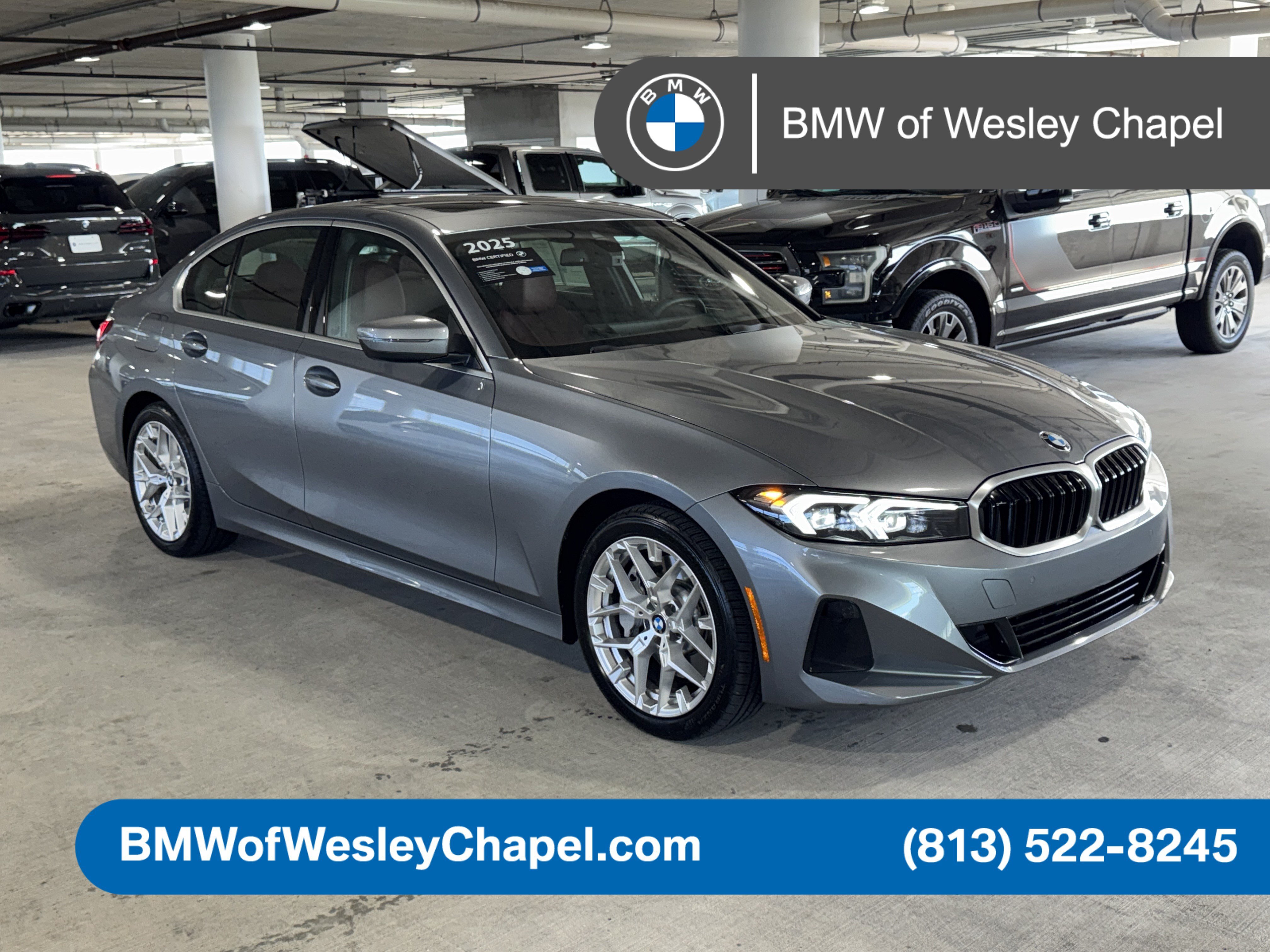 Used 2025 Skyscraper Grey Metallic BMW 330i image 1