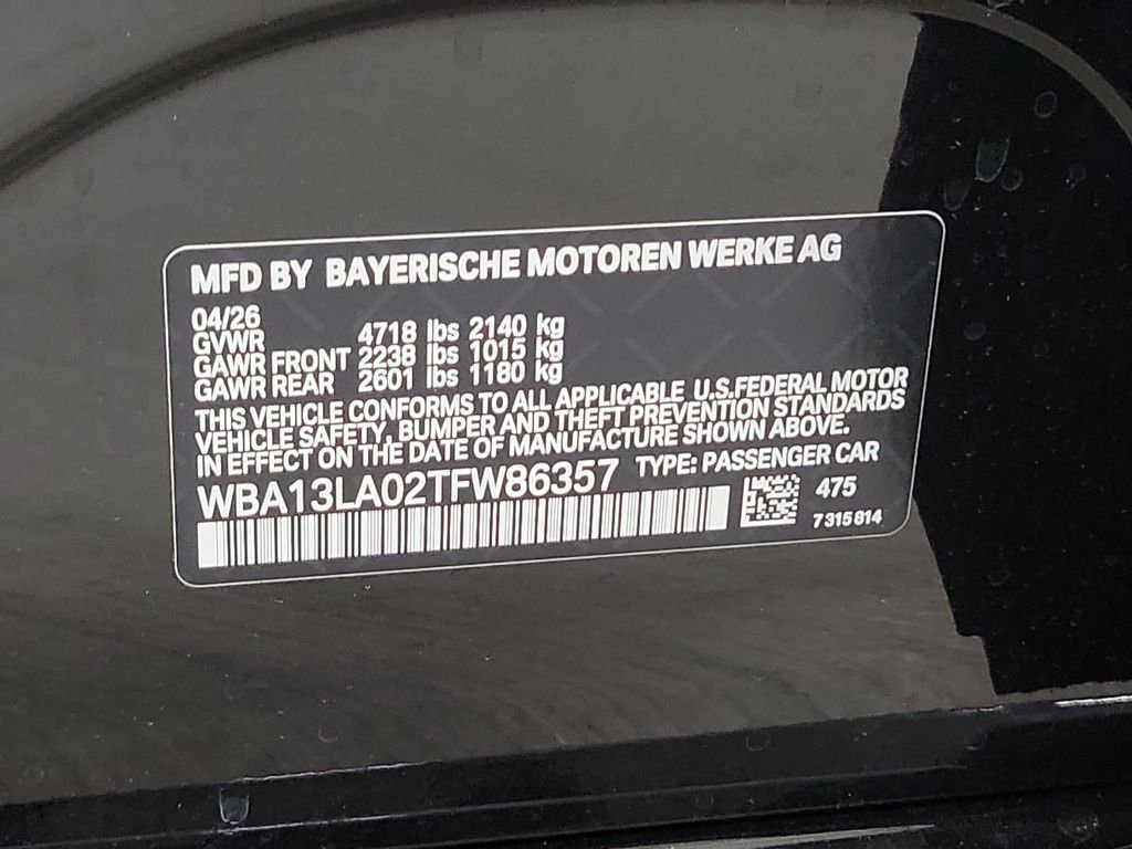 New 2026 Black Sapphire Metallic BMW 330i image 19