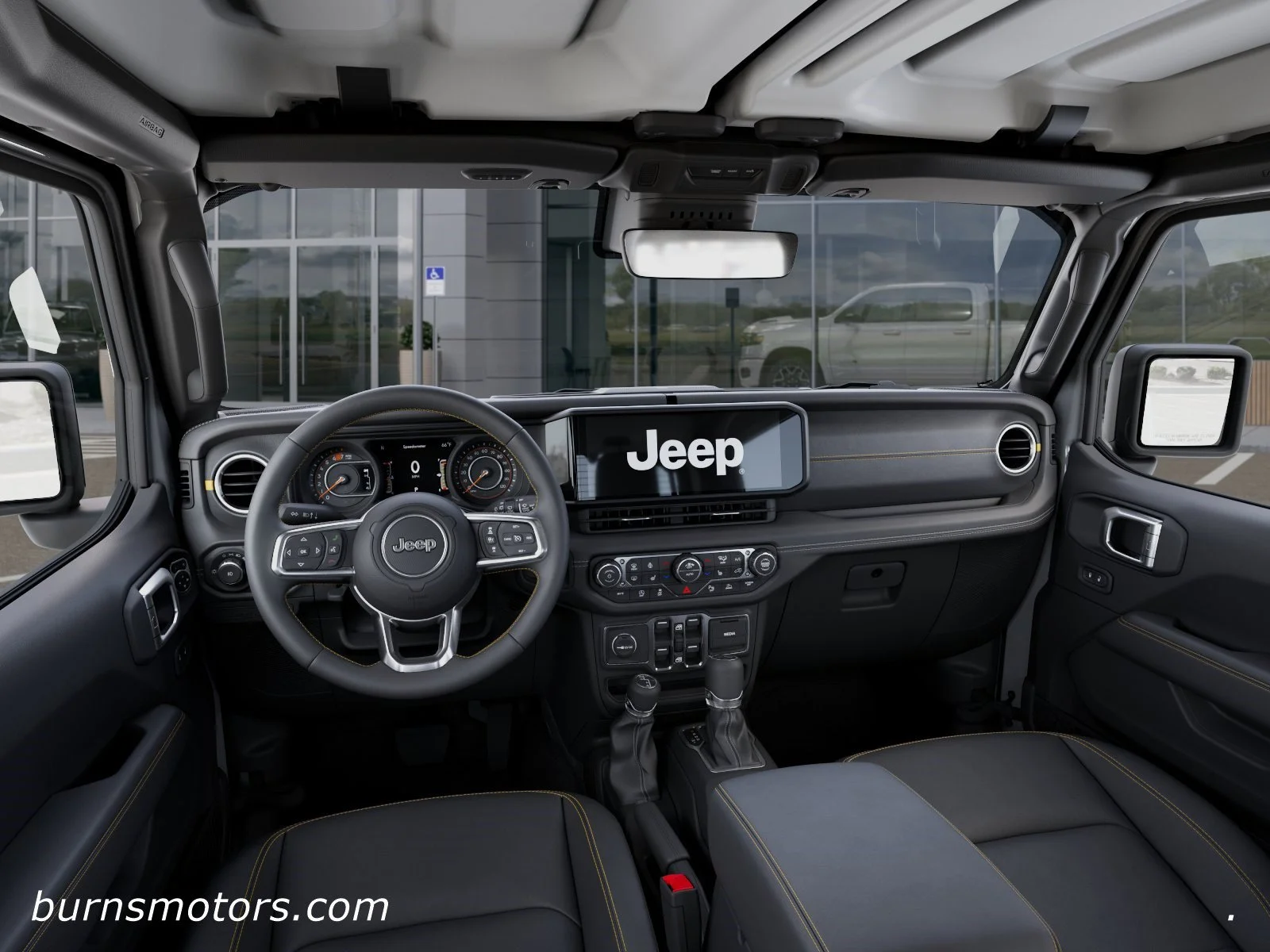 New 2026 Bright White Clear-Coat Exterior Paint Jeep Sahara 4-Door image 14