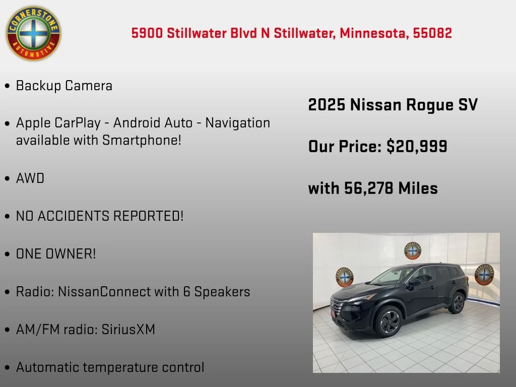 Used 2025 Black Nissan SV image 5