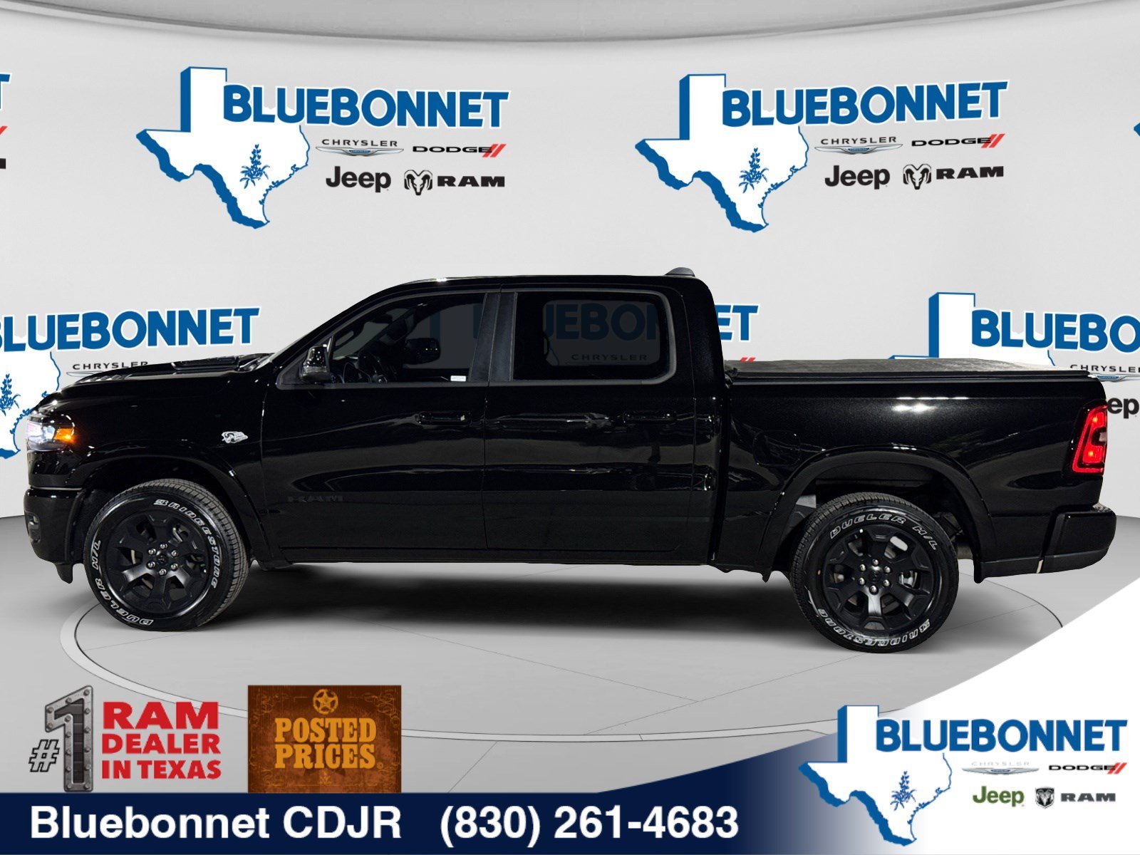 New 2026 Diamond Black Crystal Pearl-Coat Exterior Paint RAM Big Horn image 8