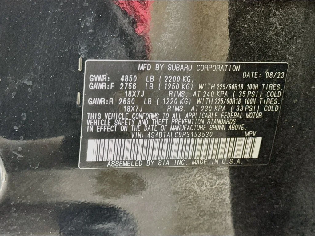 Certified Used 2024 Black Subaru Onyx Edition image 43