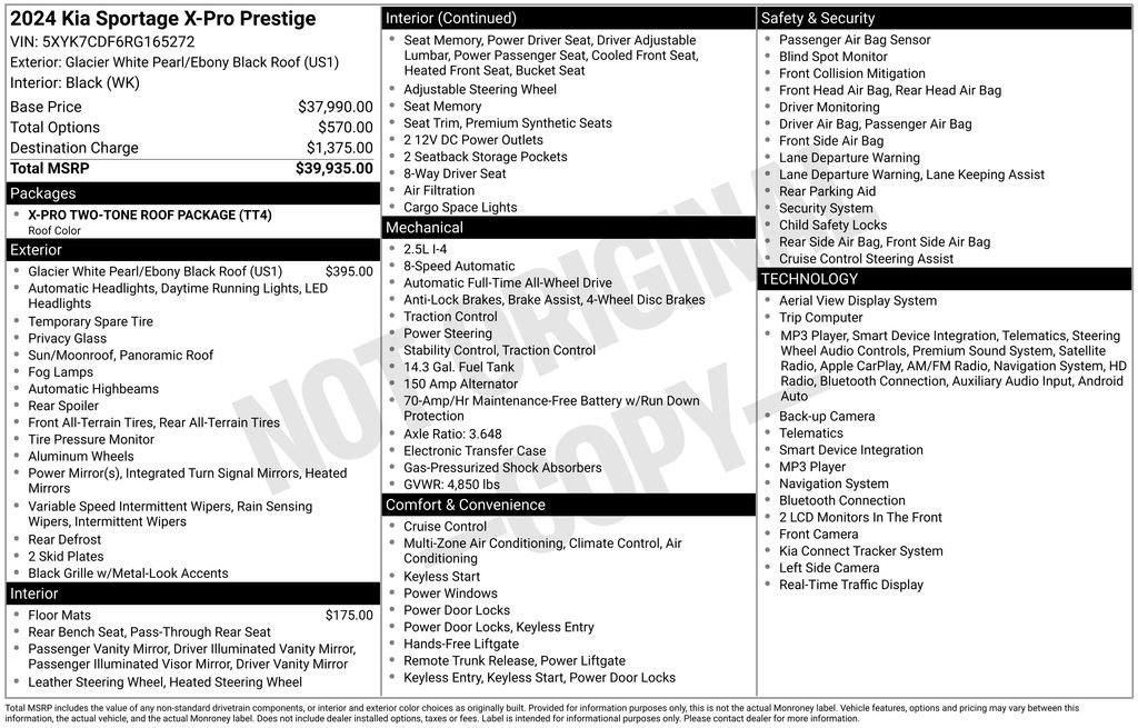 Used 2024 White Kia X-Pro Prestige image 26