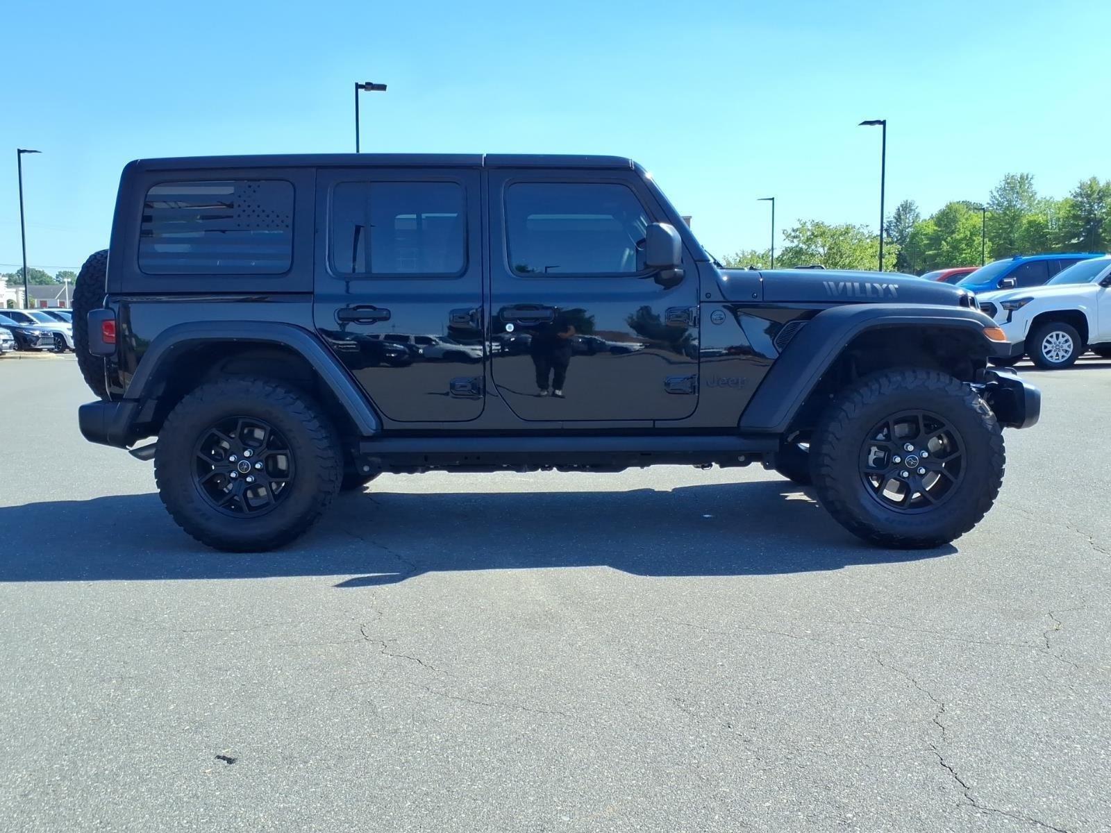 Used 2024 Black Clearcoat Jeep Willys image 11