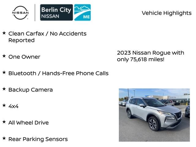 Used 2023 Brilliant Silver Metallic Nissan SV image 2