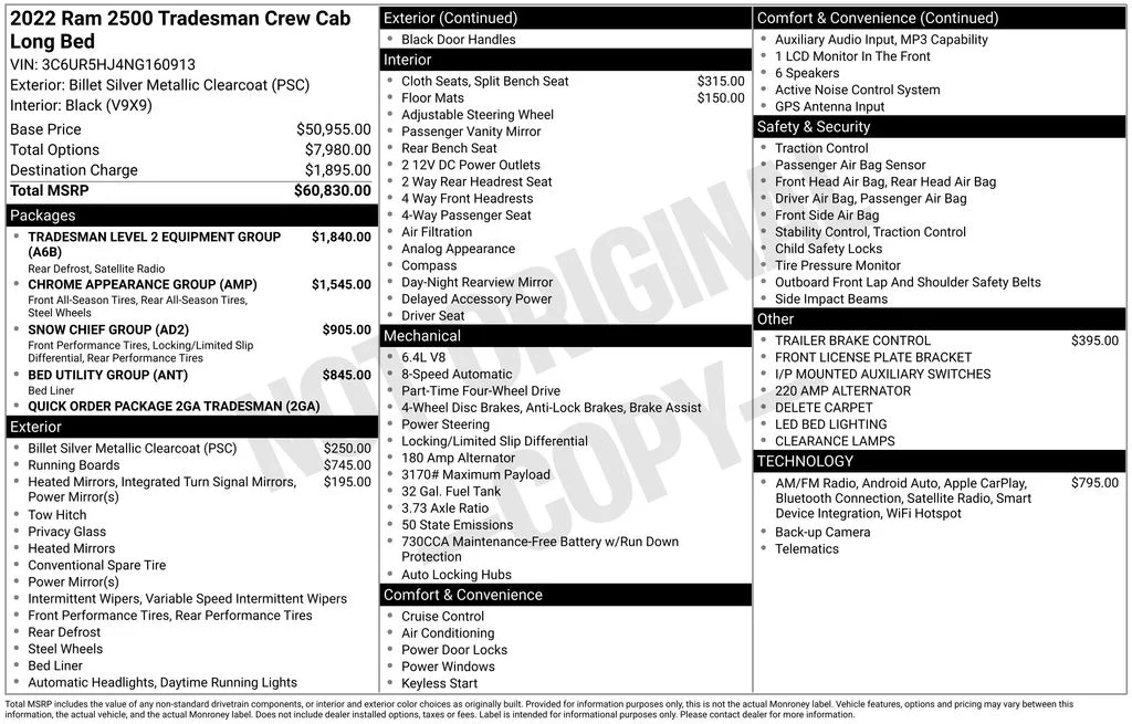 Used 2022 Silver Ram Tradesman image 2
