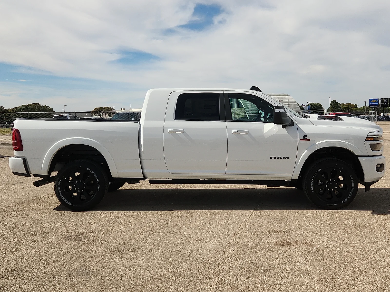 New 2027 Bright White Clear-Coat  Paint Ram LARAMIE MEGA CAB 4X4 6