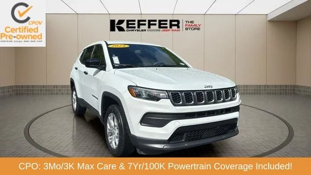 Certified Used 2024 White Jeep Sport image 11