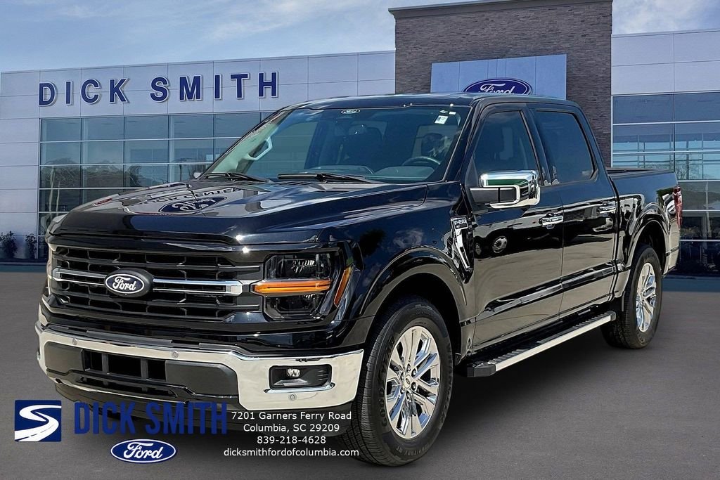 Certified Used 2025 Black Metallic Ford XLT image 1