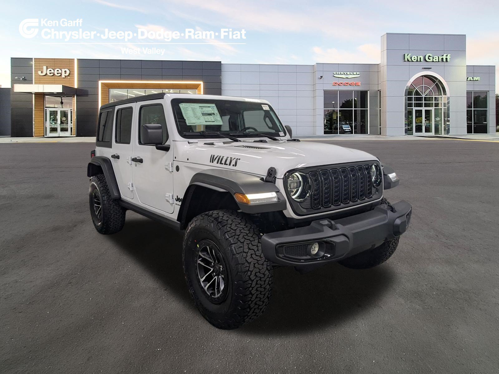 New 2026 Bright White Clear-Coat Exterior Paint Jeep Willys image 1