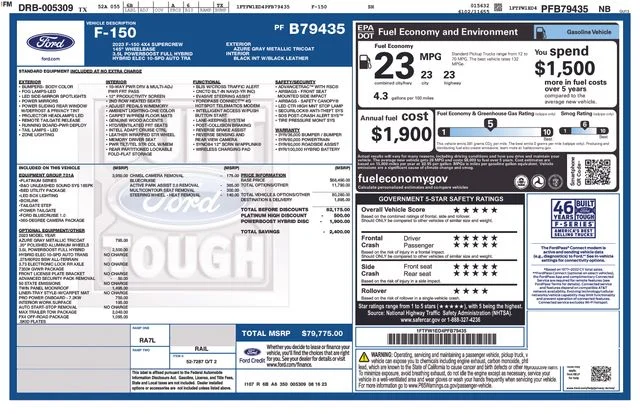 Used 2023 Gray Ford Platinum image 9
