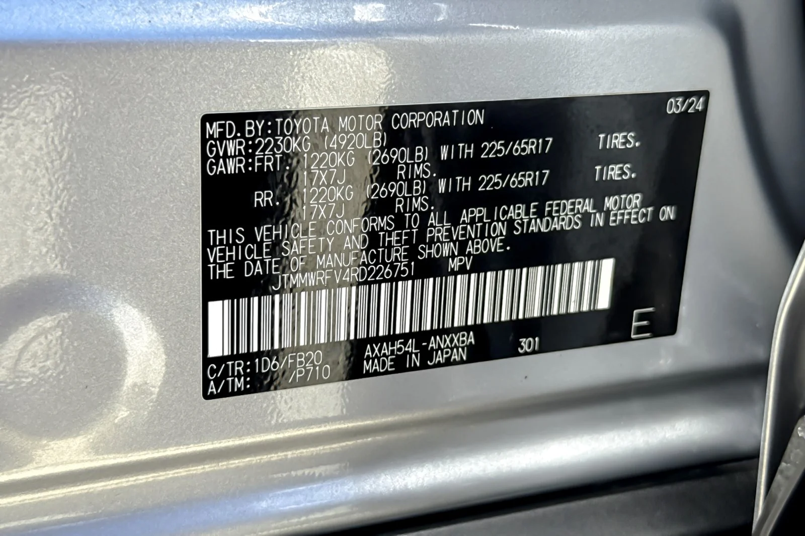 Certified Used 2024 Silver Sky Metallic Toyota Hybrid LE image 26