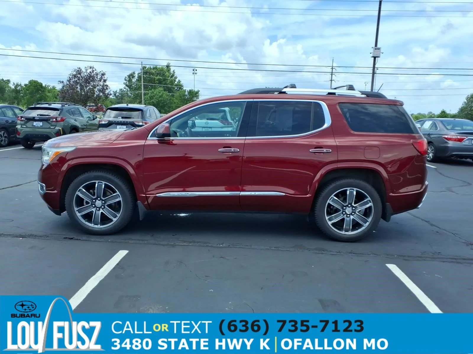 Used 2017 Crimson Red Tintcoat GMC Denali image 4