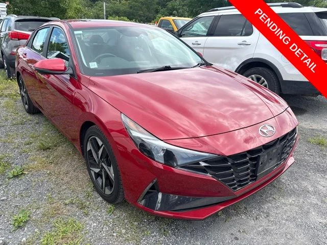 Used 2021 Scarlet Red Pearl Hyundai SEL image 1