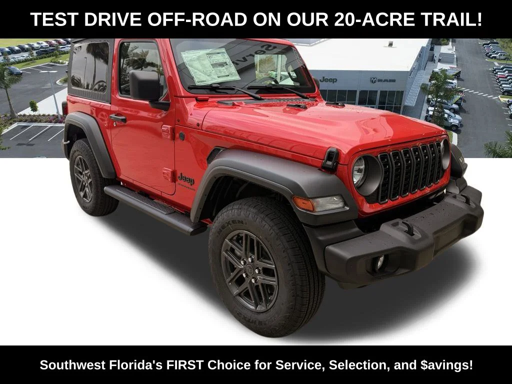 New 2026 Firecracker Red Clear-Coat Exterior Paint Jeep Sport image 2