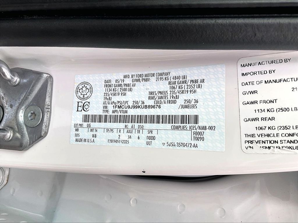 Used 2019 White Ford Titanium image 36