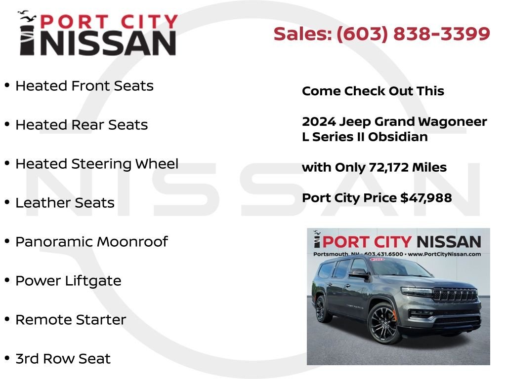 Used 2024 Baltic Gray Metallic Jeep Series II obsidian w/panoramic roof image 21