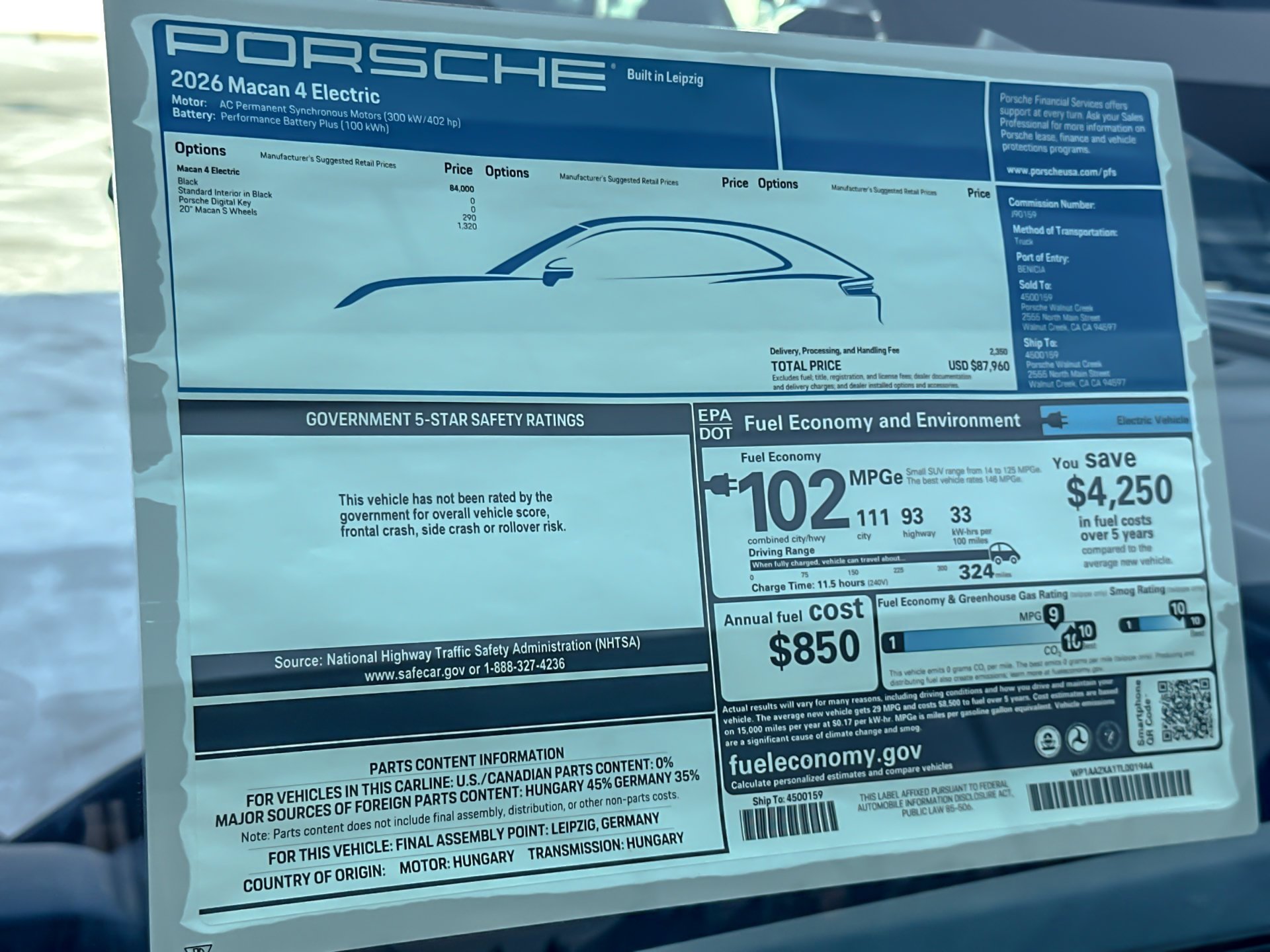 New 2026 Black Porsche 4 Electric image 32