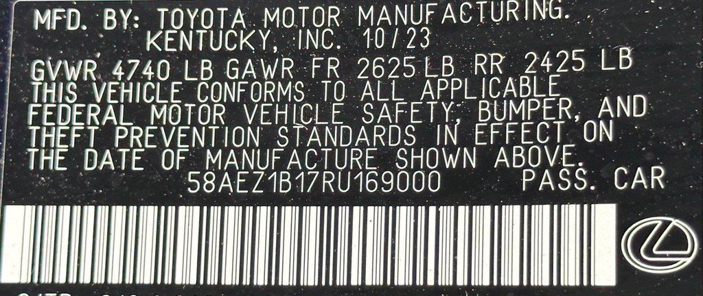 Used 2024 Black Lexus 350 Luxury image 39