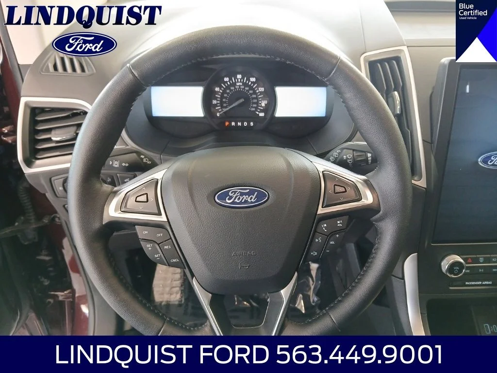 Certified Used 2024 Burgundy Velvet Metallic Tinted Clearcoat Ford SEL image 14