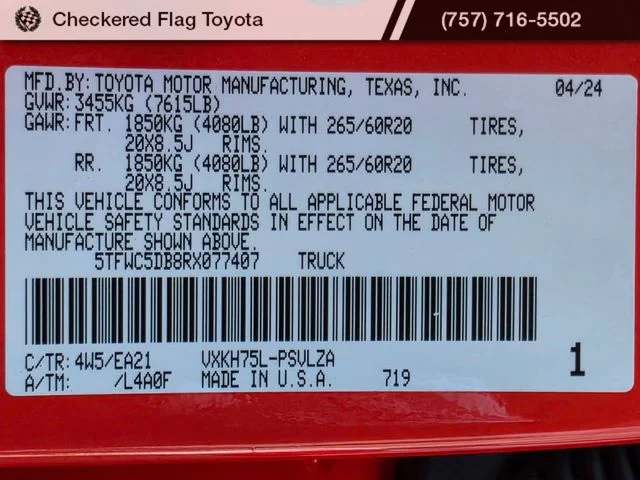 Used 2024 Solar Octane Toyota Limited image 21