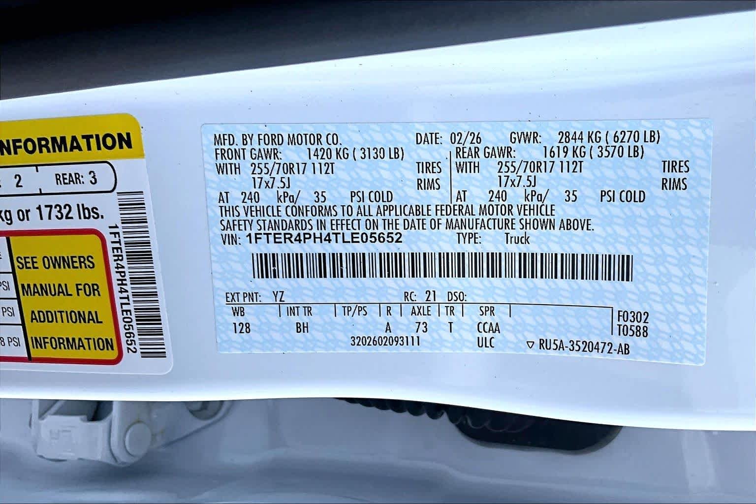 New 2026 Oxford White Ford XL image 16