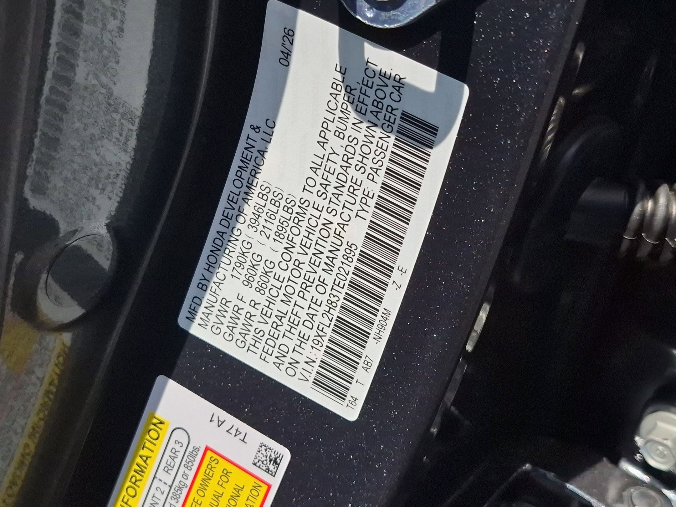 New 2026 Meteorite Gray Metallic Honda Sport image 16