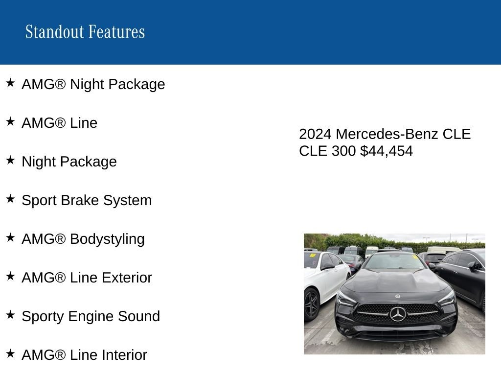 Certified Used 2024 Black Mercedes-Benz CLE 300 image 9