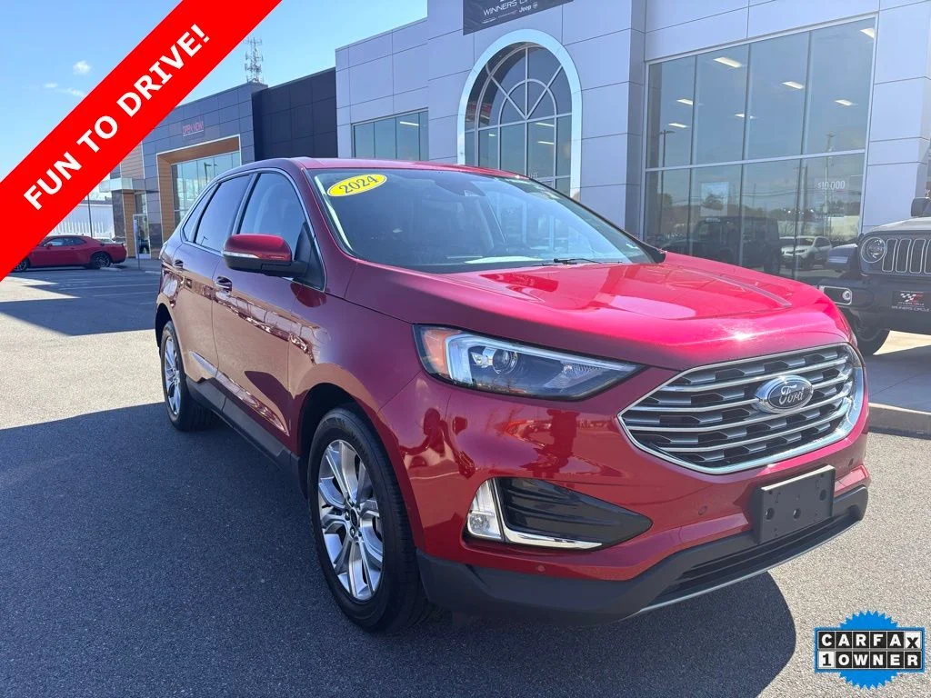 Used 2024 Red Ford Titanium image 1