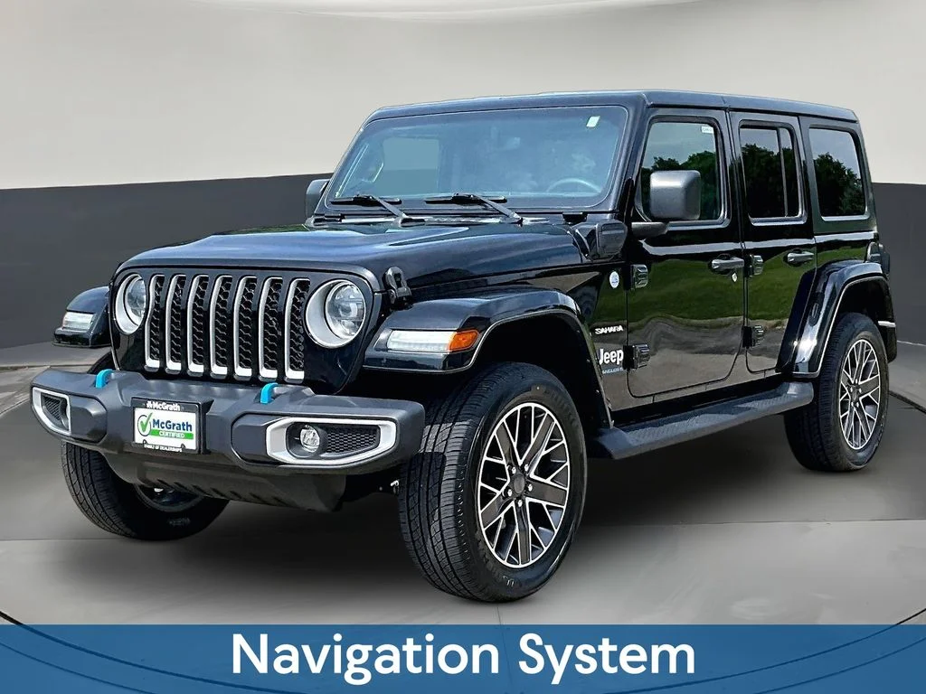 Used 2023 Black Jeep Sahara 4xe image 3