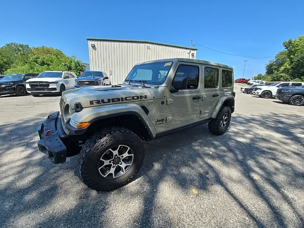 Used 2022 Jeep Wrangler Unlimited Rubicon with VIN 1C4HJXFG6NW232586 for sale in Kansas City