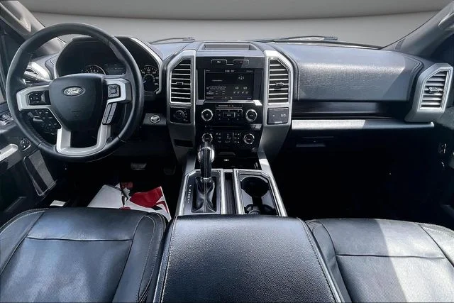 Used 2015 White Platinum Tri-Coat Metallic Ford Lariat image 8