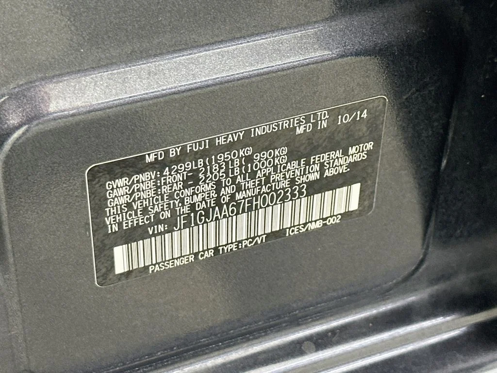 Used 2015 Dark Gray Metallic Subaru 2.0i image 30