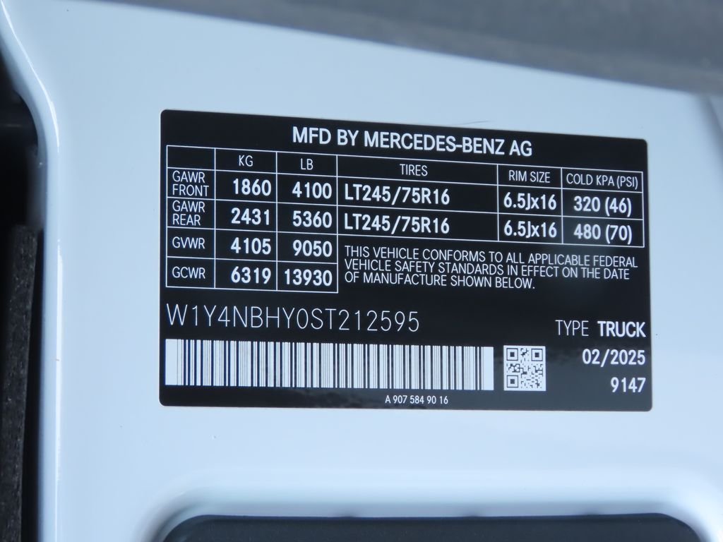 New 2025 Arctic White Mercedes-Benz Cargo 144 WB image 31