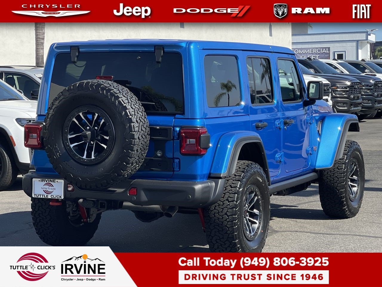 New 2026 Hydro Blue Pearl-Coat Exterior Paint Jeep Rubicon X image 6
